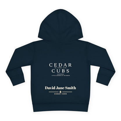 Toddler Hoodie — 'Little Legends' Hiker Design | Cedar Cubs Personalized Pullover