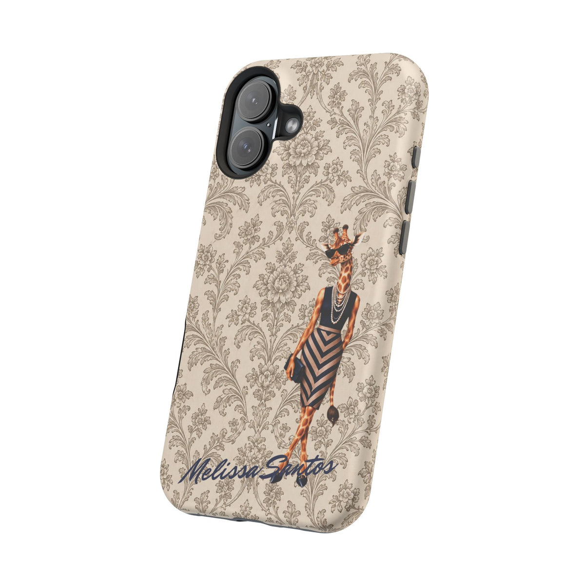 Personalized Giraffe Phone Case — Leopard Print Magnetic Impact-Resistant