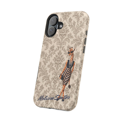 Personalized Giraffe Phone Case — Leopard Print Magnetic Impact-Resistant