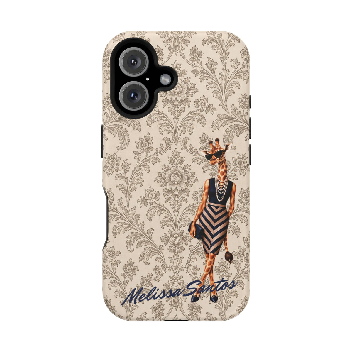Personalized Giraffe Phone Case — Leopard Print Magnetic Impact-Resistant