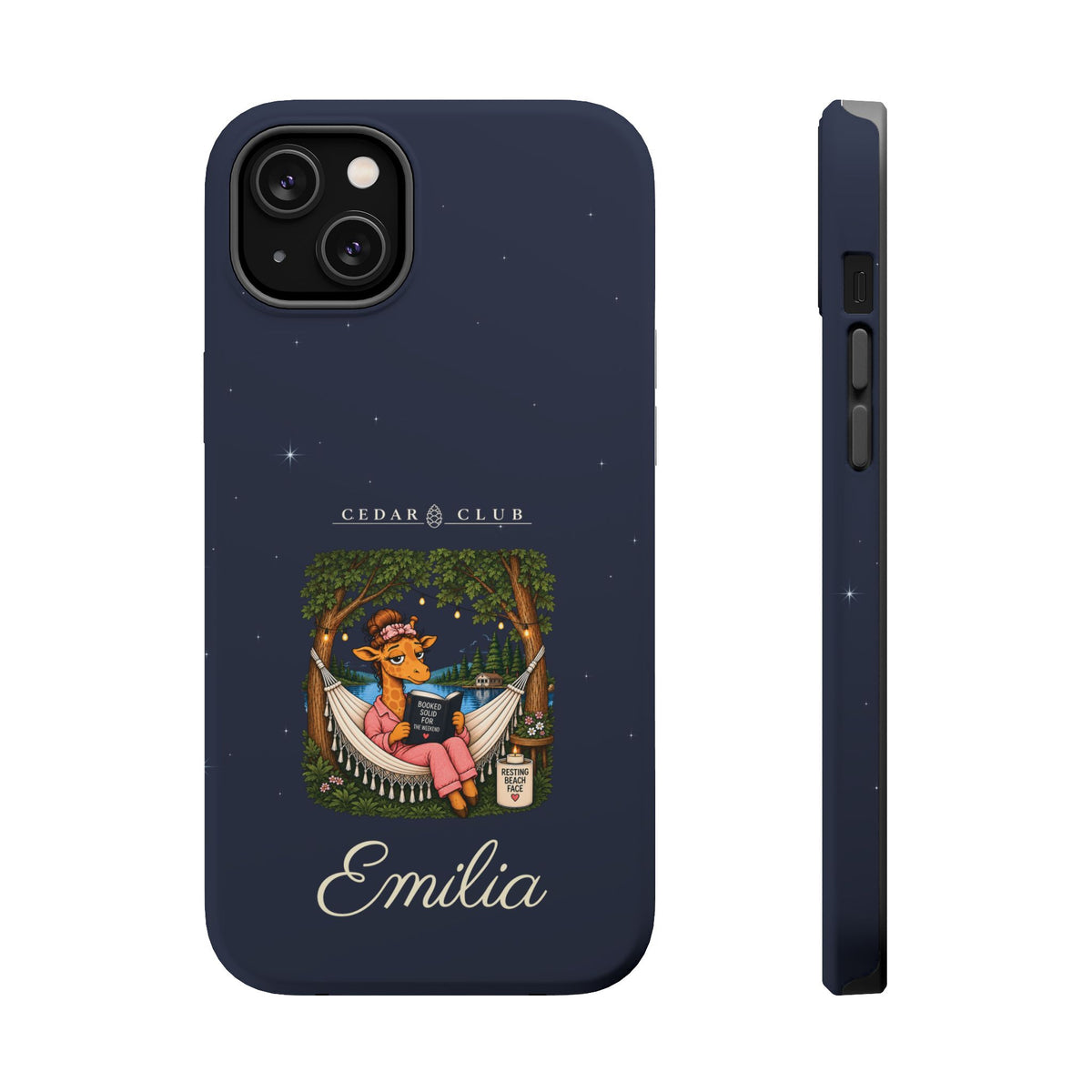 Personalized Resting Beach Face Phone Case — Magnetic Impact-Resistant