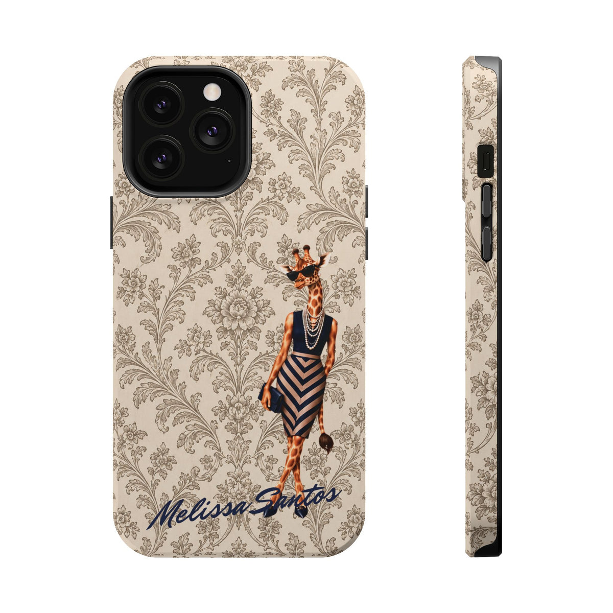 Personalized Giraffe Phone Case — Leopard Print Magnetic Impact-Resistant