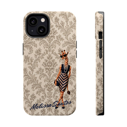 Personalized Giraffe Phone Case — Leopard Print Magnetic Impact-Resistant
