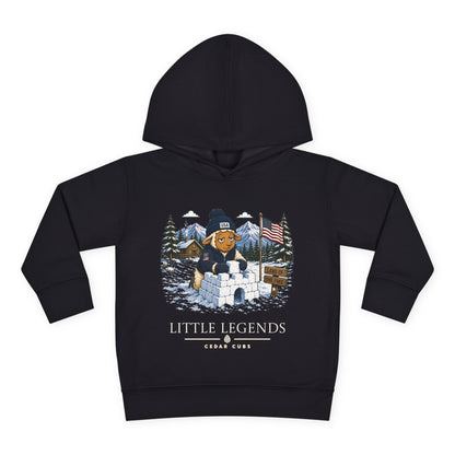 Toddler Hoodie — 'Little Legends' Snow Fort Design | Personalized Pullover