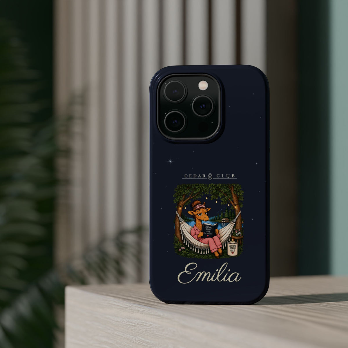 Personalized Resting Beach Face Phone Case — Magnetic Impact-Resistant