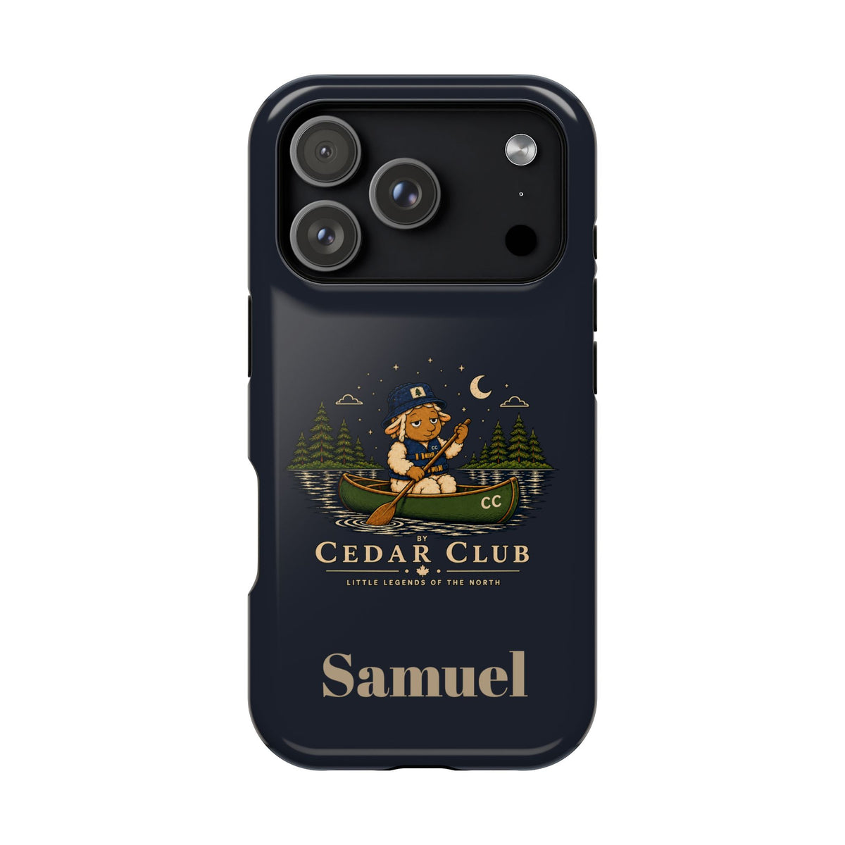 Personalized Canoeing Sheep Phone Case — Magnetic Impact-Resistant