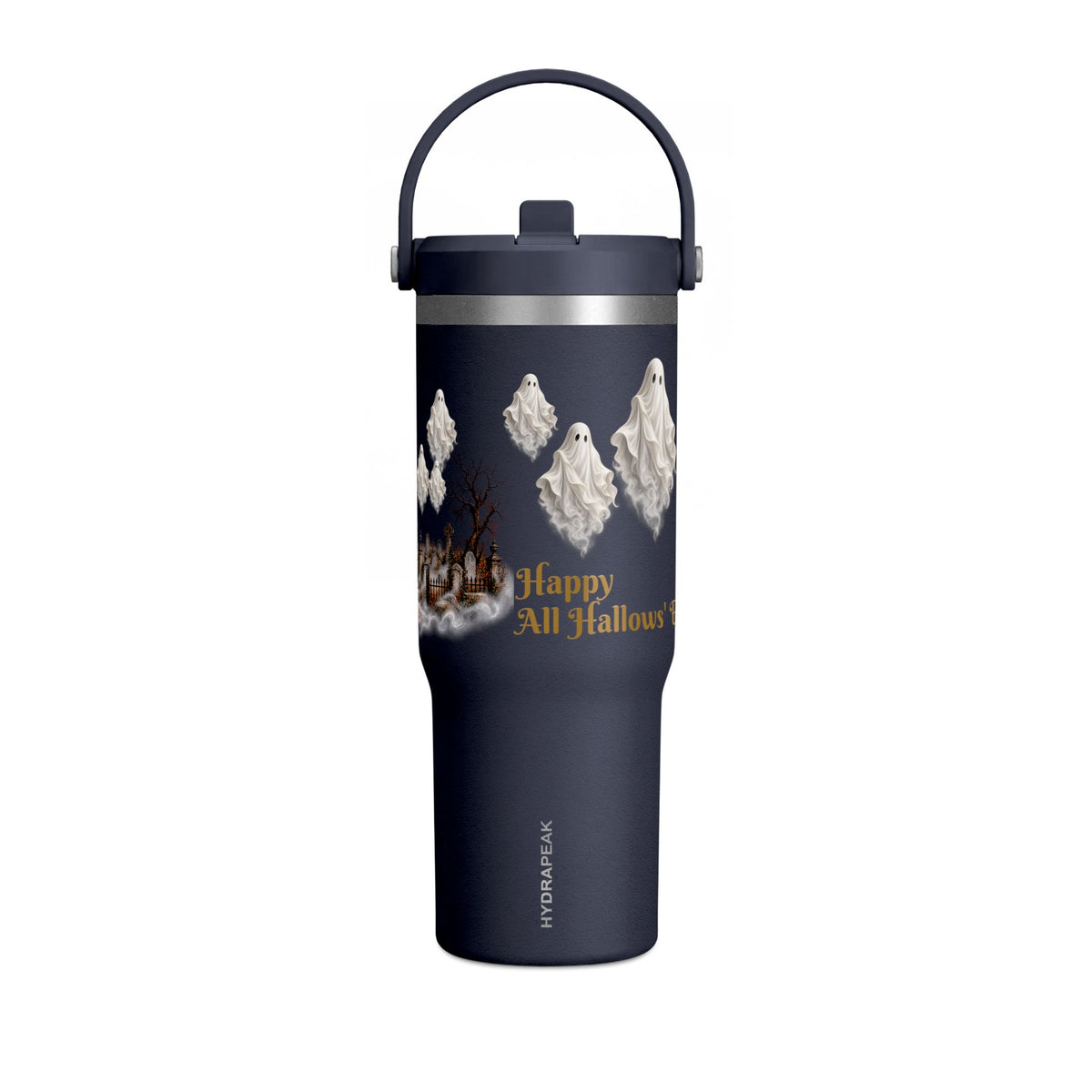 Halloween Ghost Haunted House 32oz Travel Tumbler