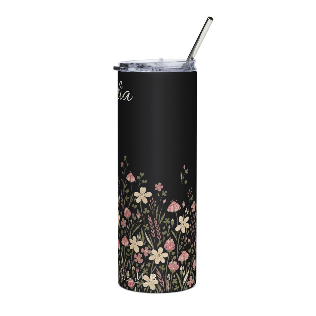 Floral Personalized 20oz Stainless Steel Tumbler