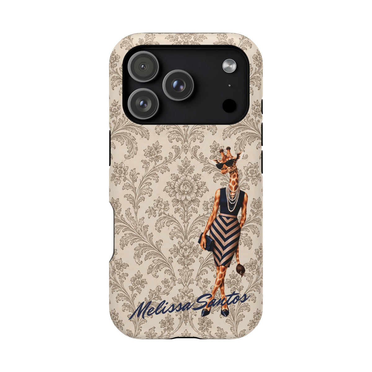 Personalized Giraffe Phone Case — Leopard Print Magnetic Impact-Resistant