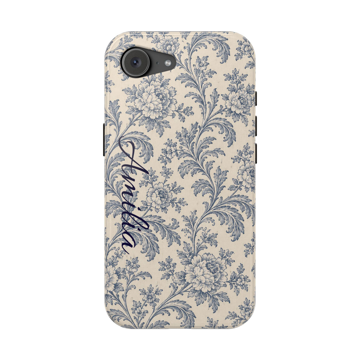 Vintage Floral Magnetic Phone Case — Personalized Name Option