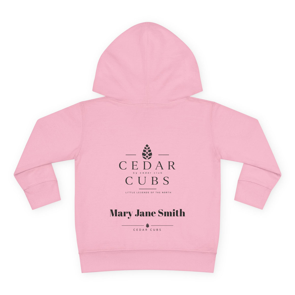 Toddler Hoodie — 'Little Legends' Campfire Design | Cedar Cubs Personalized Pullover