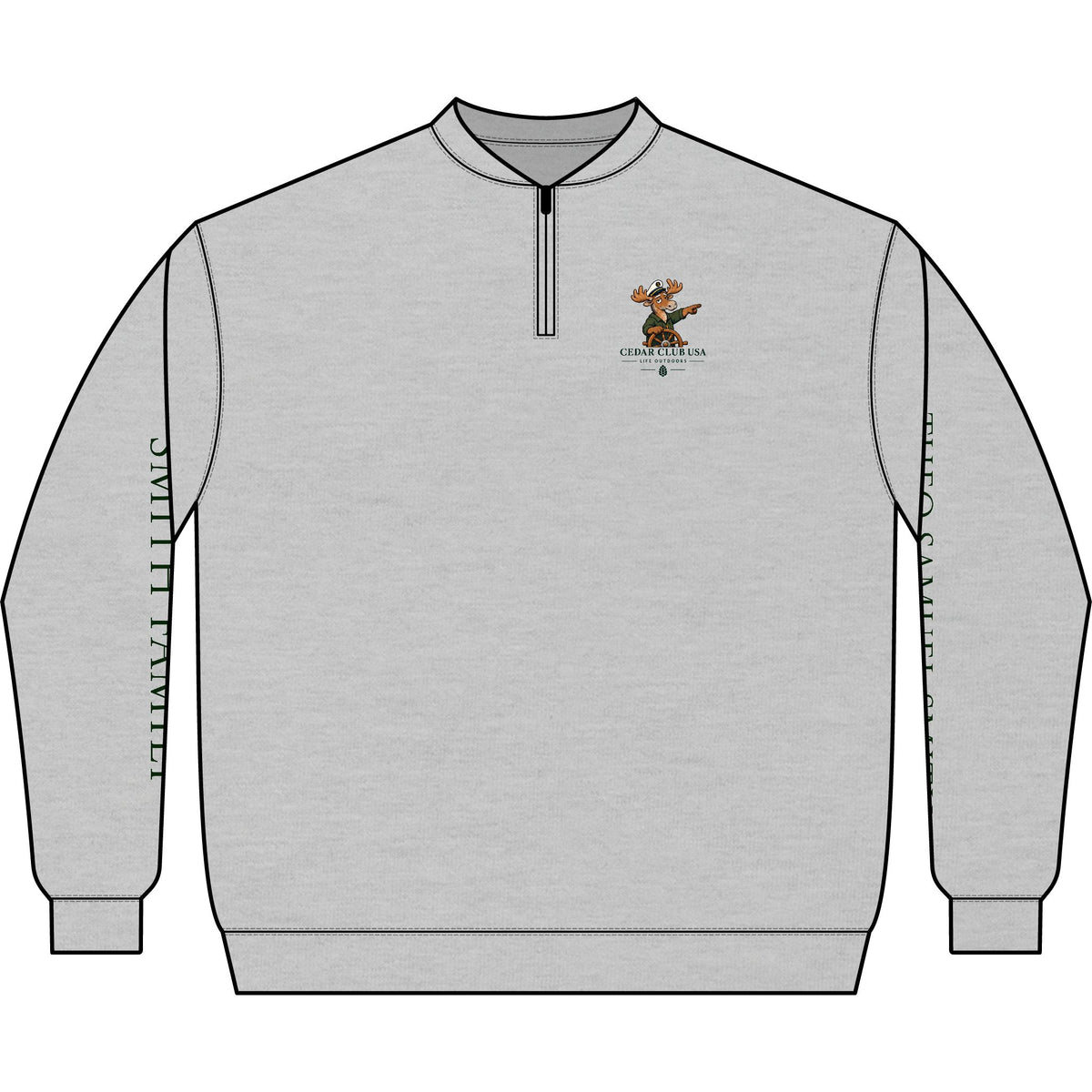 Trust The Captain Q-Zip Sweatshirt