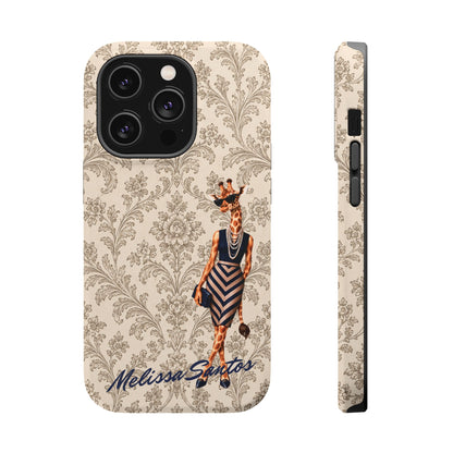 Personalized Giraffe Phone Case — Leopard Print Magnetic Impact-Resistant
