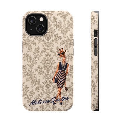 Personalized Giraffe Phone Case — Leopard Print Magnetic Impact-Resistant