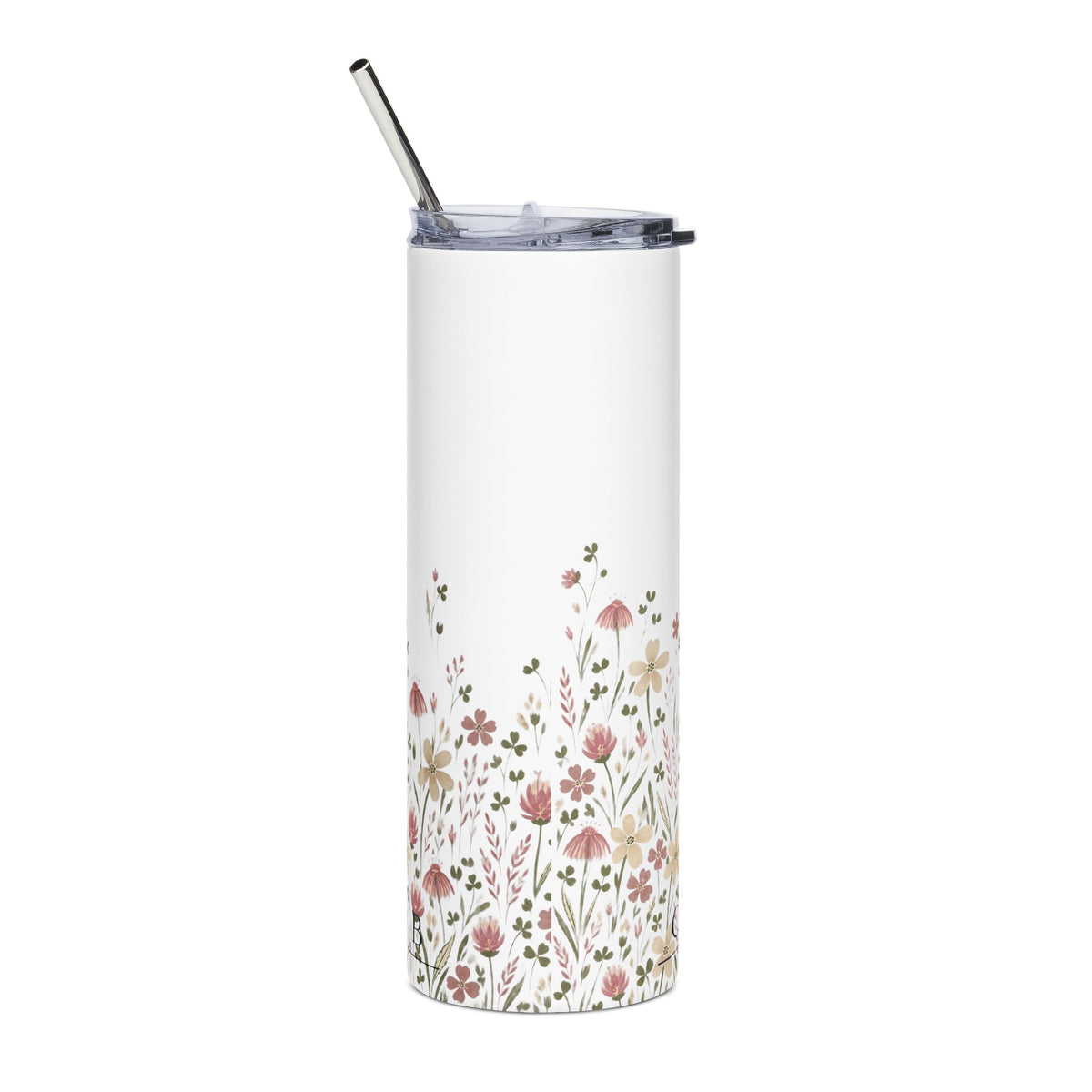 Floral Personalized 20oz Stainless Steel Tumbler