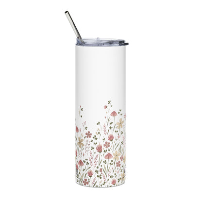 Floral Personalized 20oz Stainless Steel Tumbler