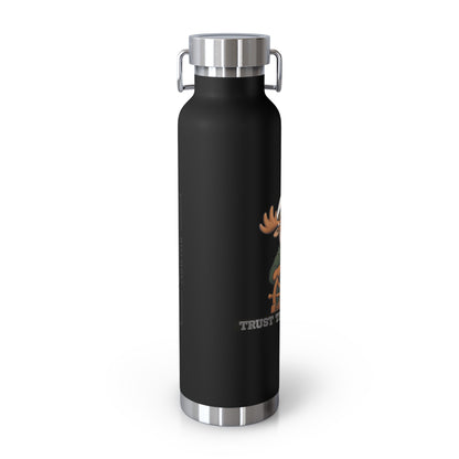 Copper Vacuum Insulated Bottle, 22oz - Trust the Captain