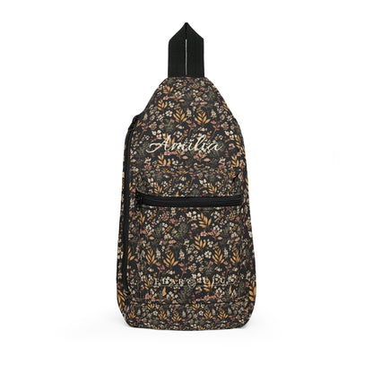 Floral Vintage Sling Bag – Personalized Crossbody Backpack