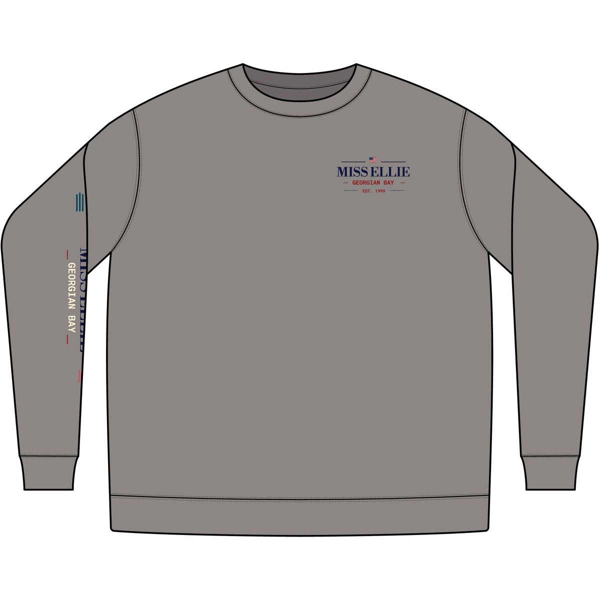 Cedar Club Crewneck Sweatshirt — Vintage Lakeboat Cabin Graphic