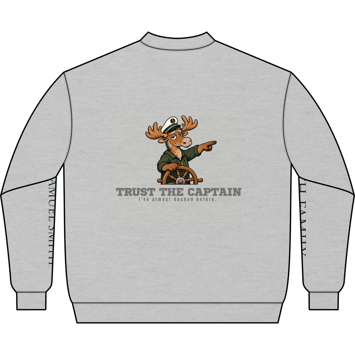 Trust The Captain Q-Zip Sweatshirt