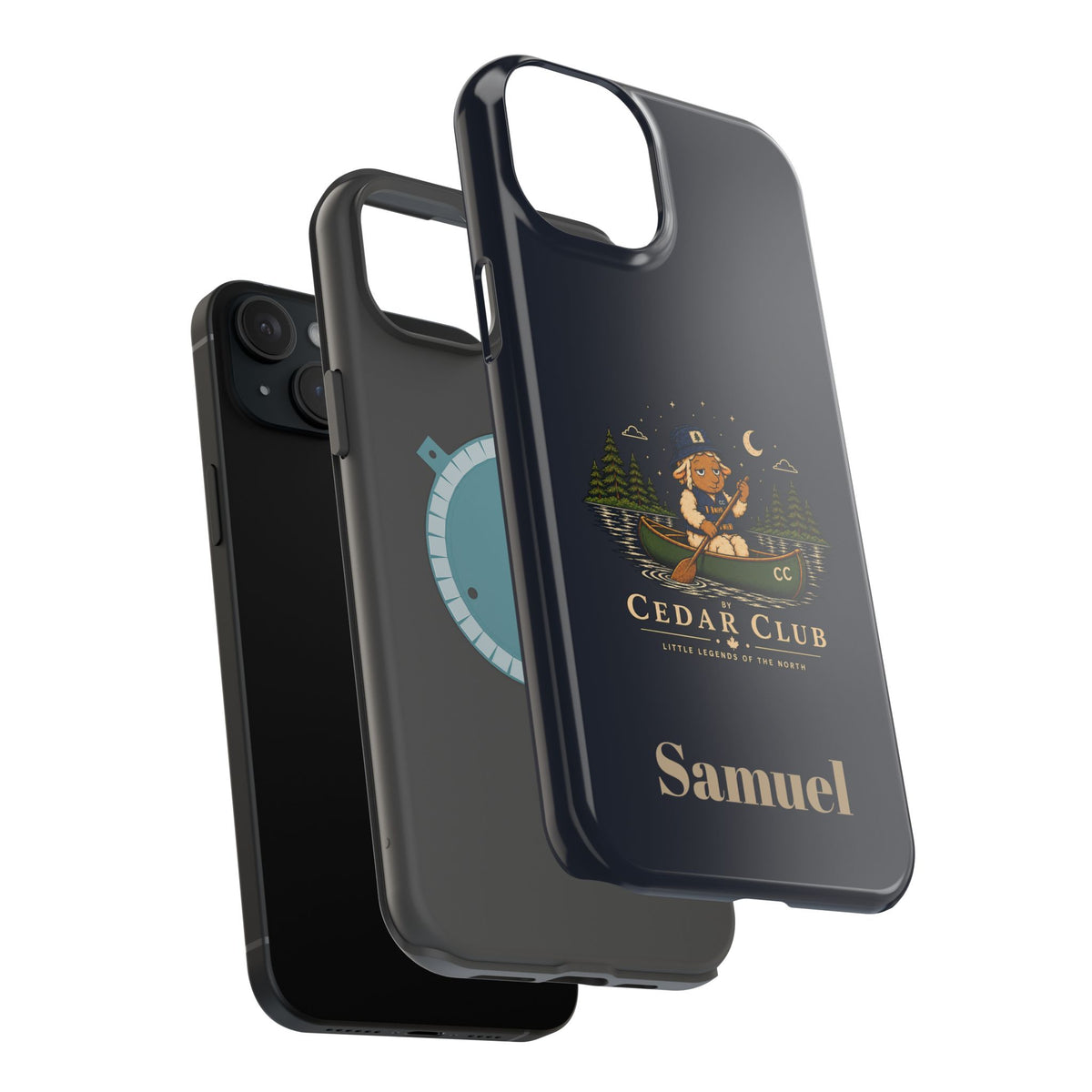 Personalized Canoeing Sheep Phone Case — Magnetic Impact-Resistant