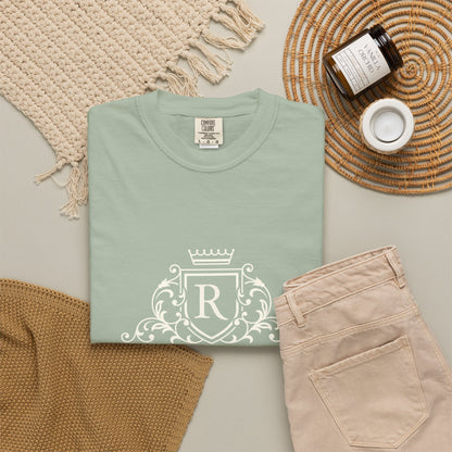 Blue Stripe Crest Graphic T-Shirt