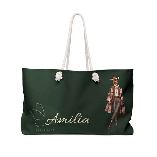 Weekender Bag — Personalized Green Travel Tote