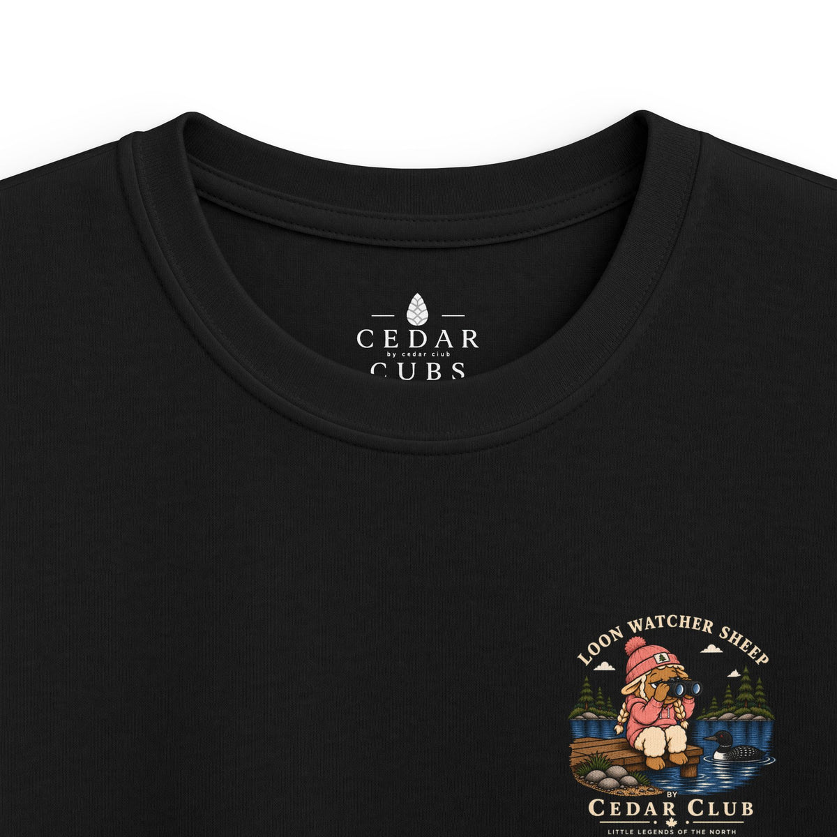 Loon Watcher Sheep Kids T-shirt