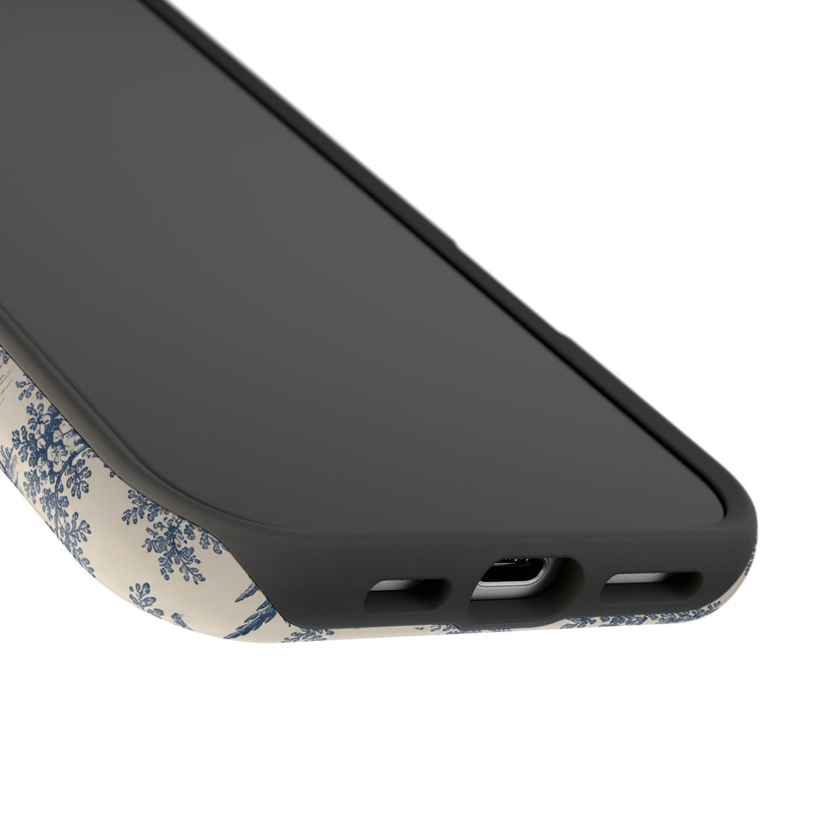Personalized Toile Magnetic Phone Case — Impact‑Resistant, MagSafe Compatible