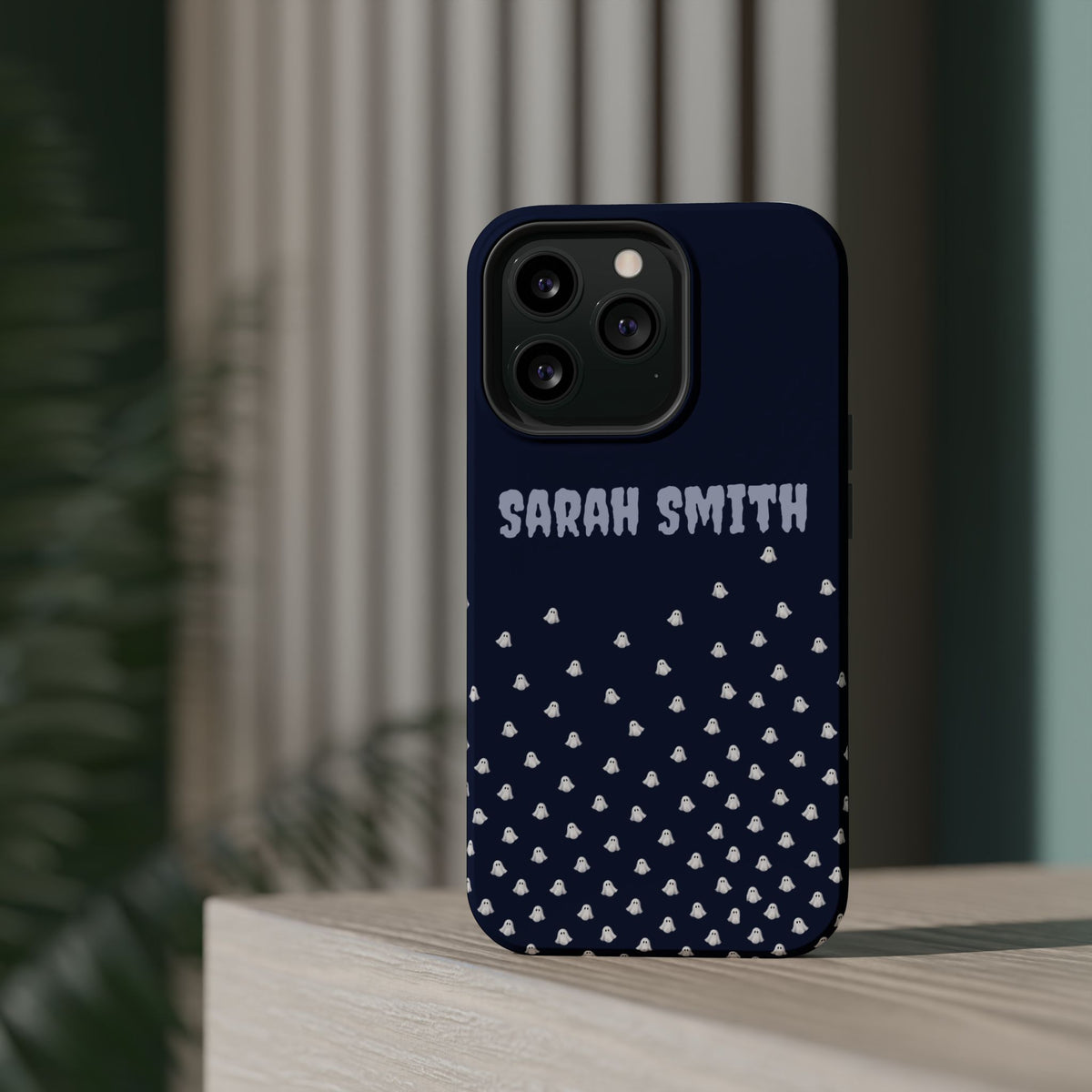 Halloween Ghost Magnetic Impact Phone Case — Custom Name