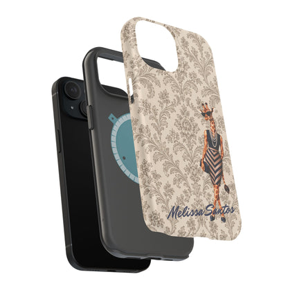 Personalized Giraffe Phone Case — Leopard Print Magnetic Impact-Resistant