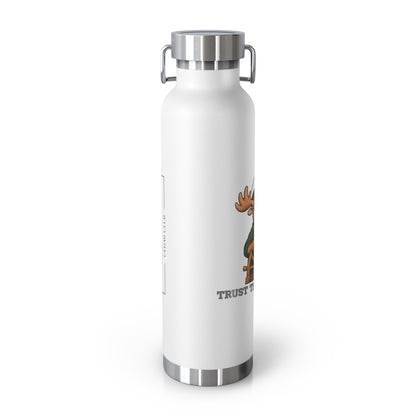 Copper Vacuum Insulated Bottle, 22oz - Trust the Captain