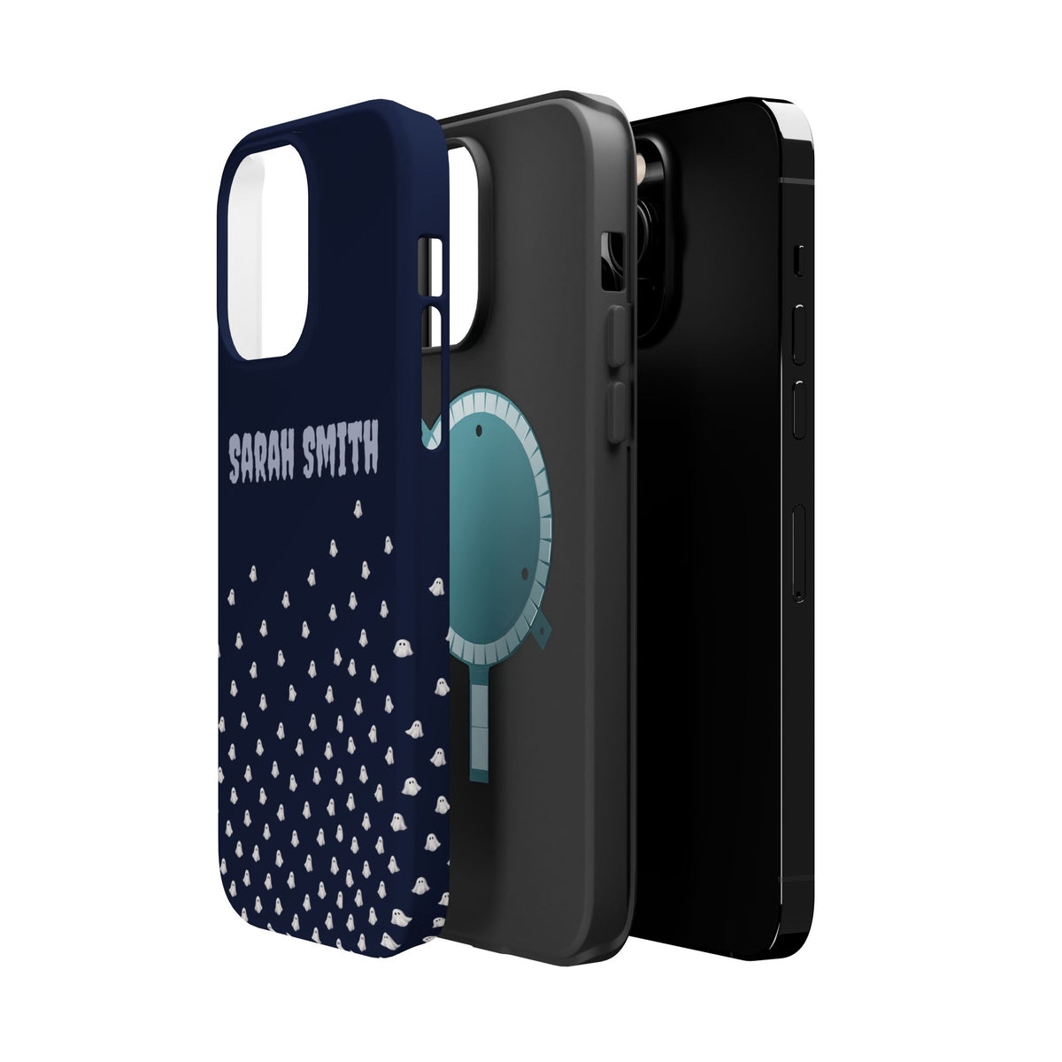 Halloween Ghost Magnetic Impact Phone Case — Custom Name