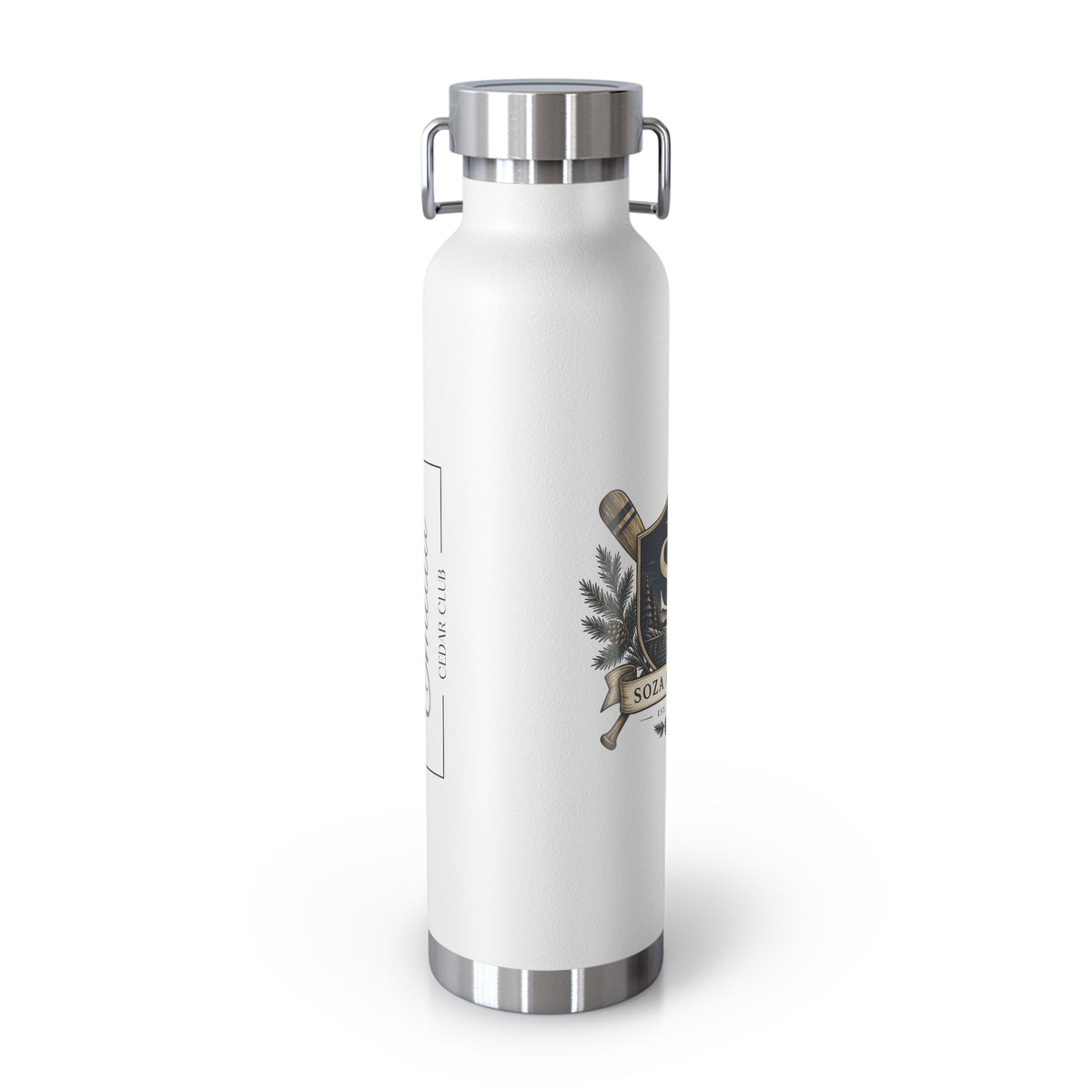 Copper Vacuum Insulated Bottle, 22oz - Family Crest