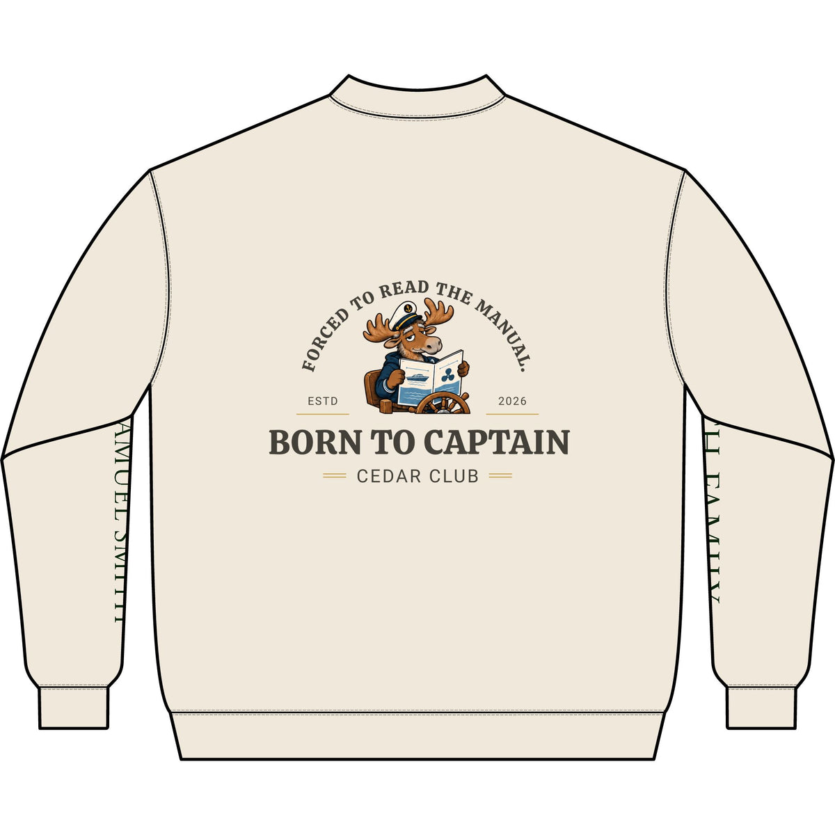 Born to Captain Q-Zip Sweatshirt