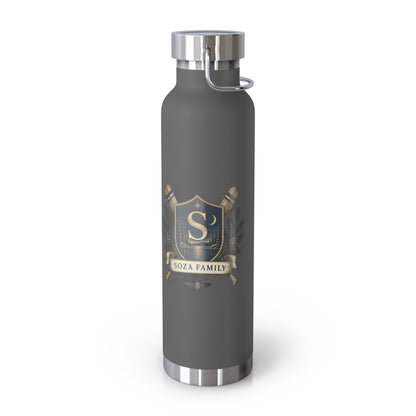Copper Vacuum Insulated Bottle, 22oz - Family Crest