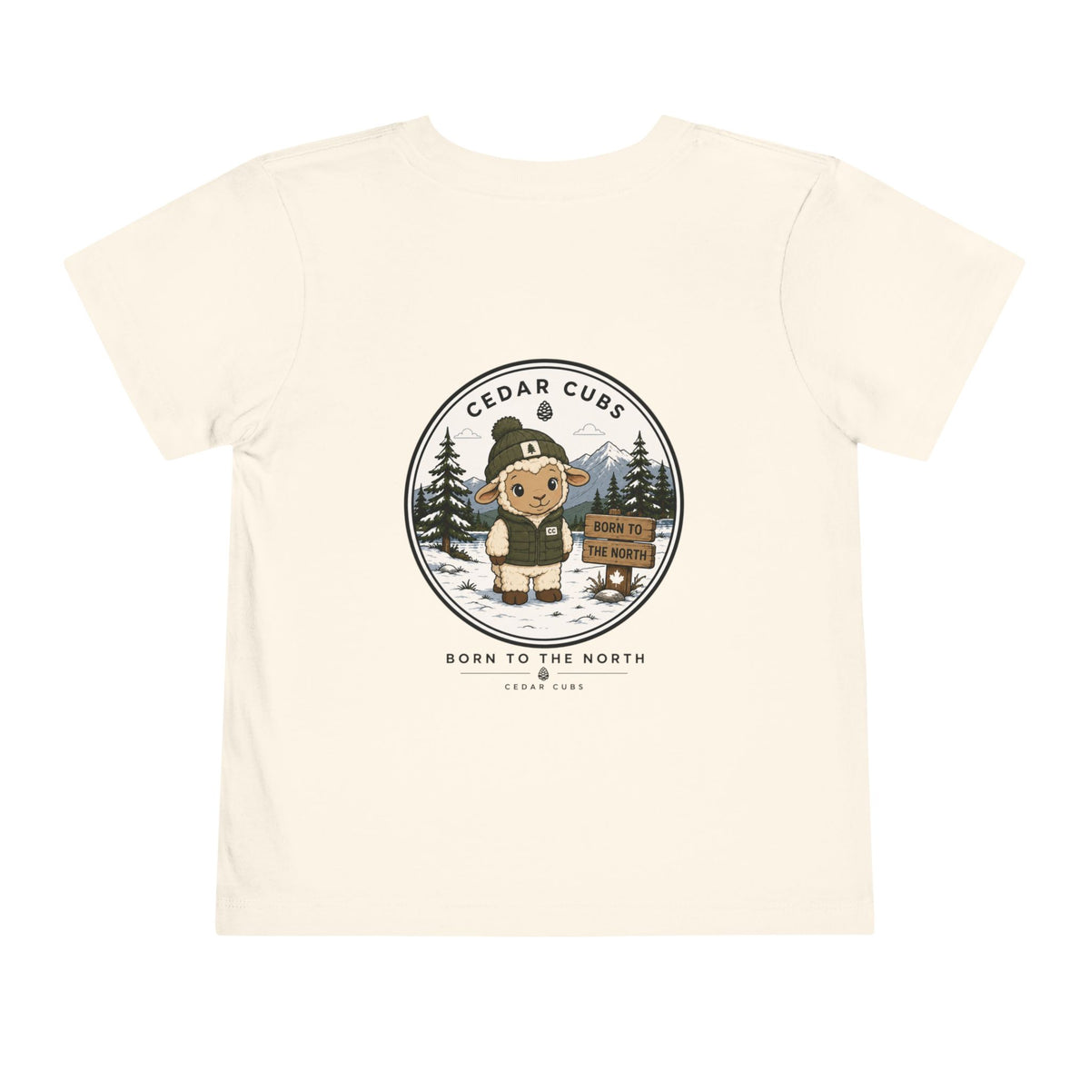 Toddler Tee — 'Cedar Cubs' Graphic (Born to the North)