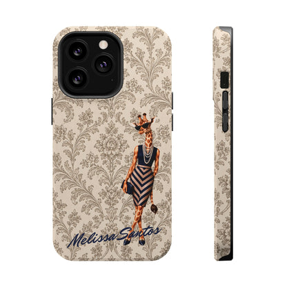 Personalized Giraffe Phone Case — Leopard Print Magnetic Impact-Resistant