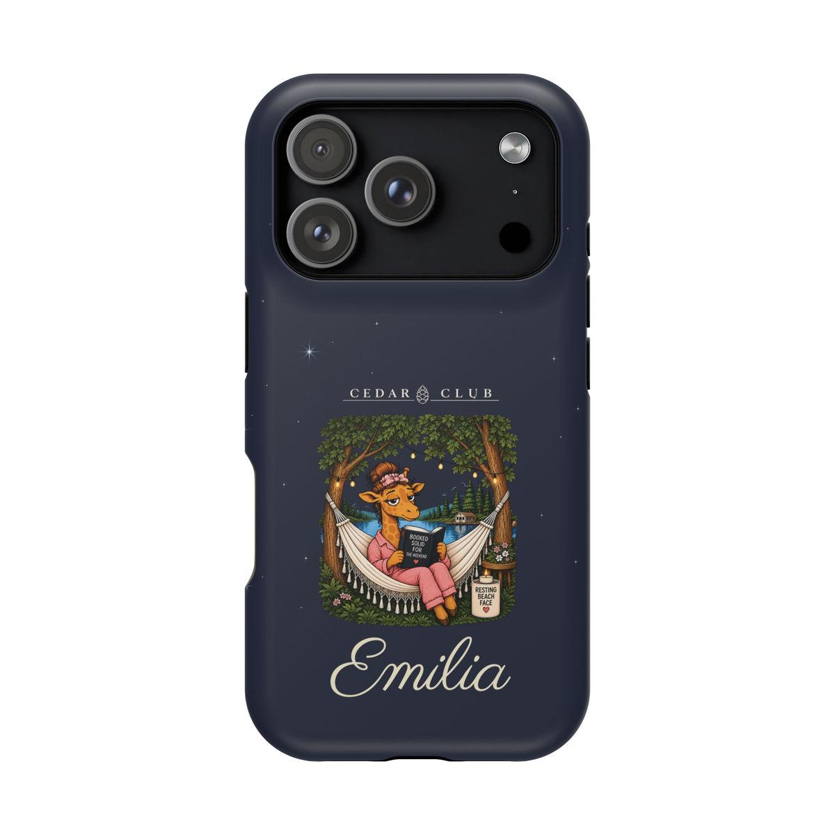 Personalized Resting Beach Face Phone Case — Magnetic Impact-Resistant