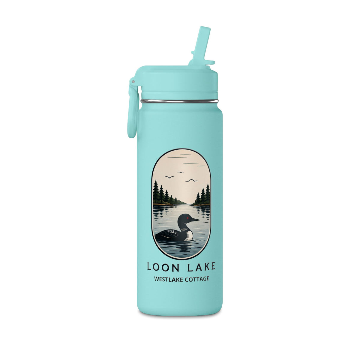 20oz Insulated Mini Bottle - LOON LAKE
