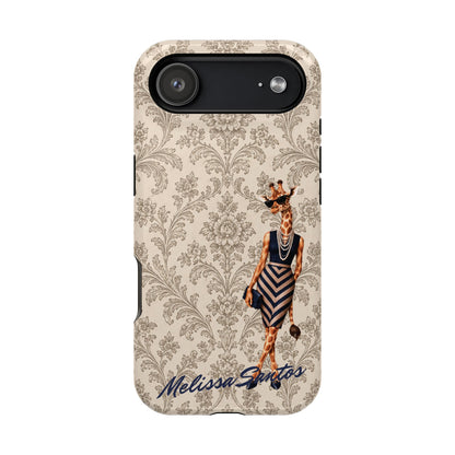 Personalized Giraffe Phone Case — Leopard Print Magnetic Impact-Resistant