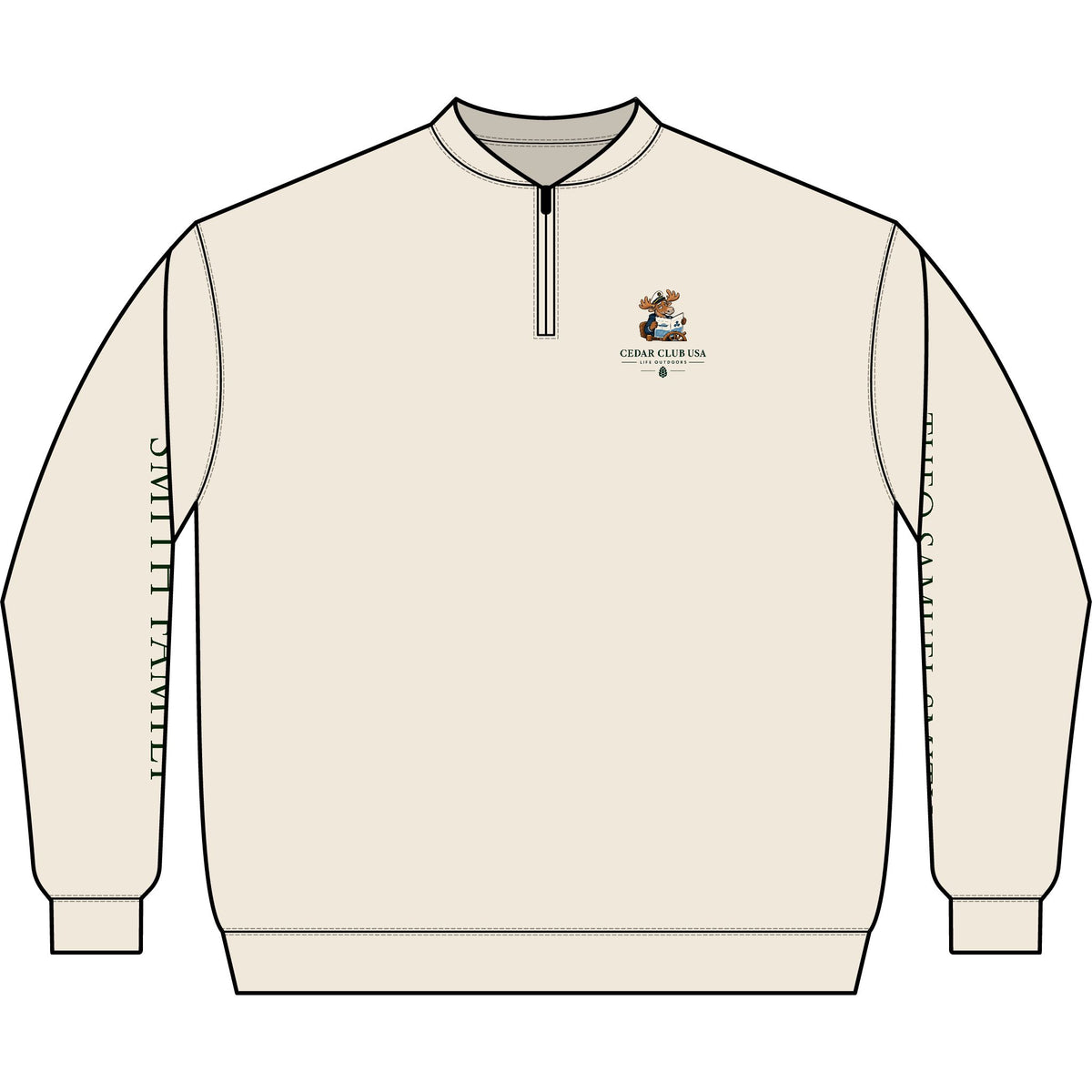 Born to Captain Q-Zip Sweatshirt