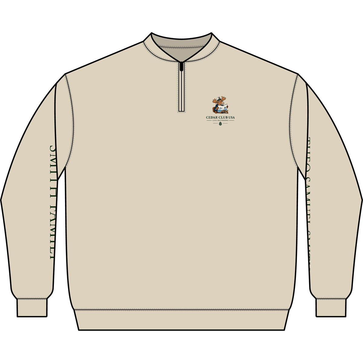 Born to Captain Q-Zip Sweatshirt