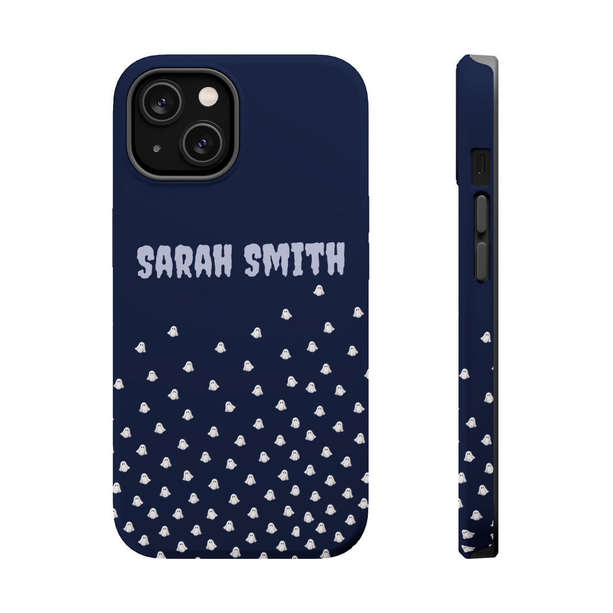 Halloween Ghost Magnetic Impact Phone Case — Custom Name