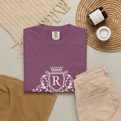 Blue Stripe Crest Graphic T-Shirt
