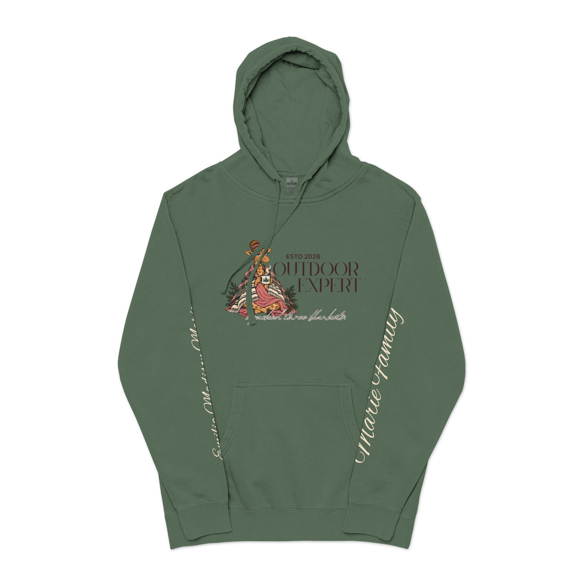 Cedar Club Hoodie — 'Outdoor Expert' Pigment-Dyed Outdoor Pullover