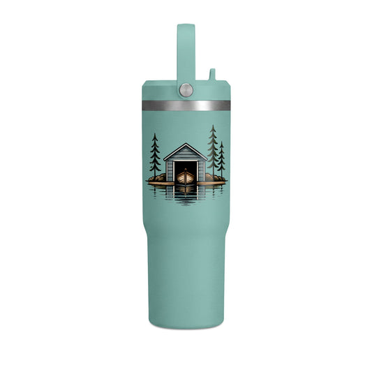 32oz Tumbler - Insulated Nomad Travel Cup with boathouse