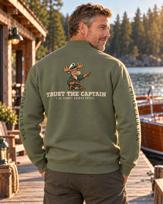 Trust The Captain Q-Zip Sweatshirt