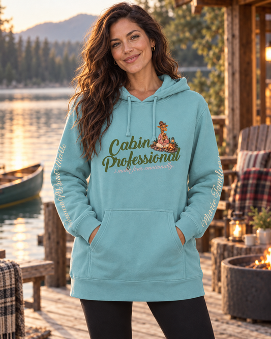Cedar Club Hoodie — 'Cabin Professional' Pigment-Dyed Outdoor Pullover